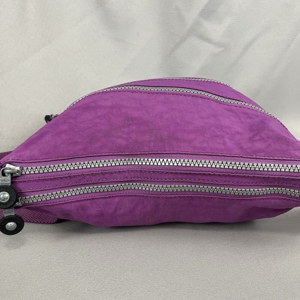 Kipling Bag Purse Purple Plum Crinkled Nylon‎ Crossbody Shoulder Bag - Picture 4 of 6
